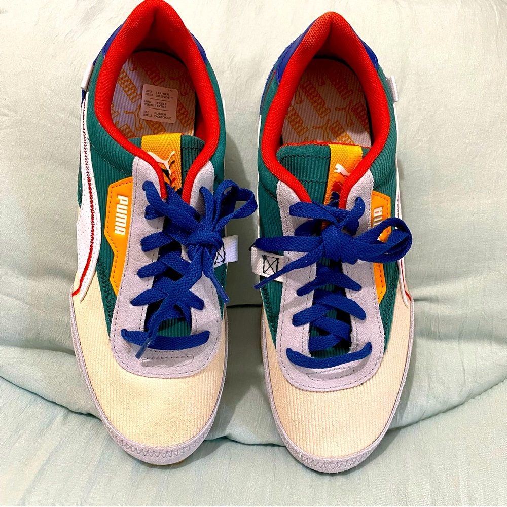 PUMA Future Rider Nh Blue Lace Up Sneakers Shoes -
Beige, Blue, Green, Grey